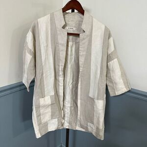 Ali Golden Drop Shoulder Open Front Blazer Jacket One Size